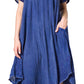 Sakkas Everyday Essentials Cap Sleeve Caftan Dress / Cover Up