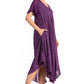 Sakkas Everyday Essentials Cap Sleeve Caftan Dress / Cover Up
