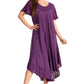 Sakkas Everyday Essentials Cap Sleeve Caftan Dress / Cover Up
