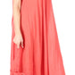 Sakkas Everyday Essentials Cap Sleeve Caftan Dress / Cover Up