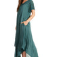 Sakkas Everyday Essentials Cap Sleeve Caftan Dress / Cover Up
