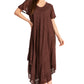Sakkas Everyday Essentials Cap Sleeve Caftan Dress / Cover Up