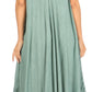 Sakkas Everyday Essentials Cap Sleeve Caftan Dress / Cover Up