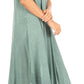 Sakkas Everyday Essentials Cap Sleeve Caftan Dress / Cover Up