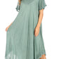 Sakkas Everyday Essentials Cap Sleeve Caftan Dress / Cover Up