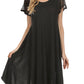 Sakkas Everyday Essentials Cap Sleeve Caftan Dress / Cover Up