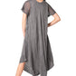 Sakkas Everyday Essentials Cap Sleeve Caftan Dress / Cover Up