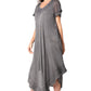 Sakkas Everyday Essentials Cap Sleeve Caftan Dress / Cover Up