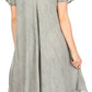 Sakkas Everyday Essentials Cap Sleeve Caftan Dress / Cover Up