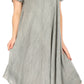 Sakkas Everyday Essentials Cap Sleeve Caftan Dress / Cover Up