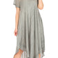 Sakkas Everyday Essentials Cap Sleeve Caftan Dress / Cover Up