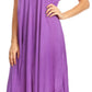 Sakkas Everyday Essentials Cap Sleeve Caftan Dress / Cover Up