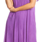 Sakkas Everyday Essentials Cap Sleeve Caftan Dress / Cover Up