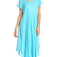 Sakkas Everyday Essentials Cap Sleeve Caftan Dress / Cover Up