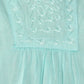 Sakkas Embroidered 100% Cotton Semi-Sheer Short Sleeve Gauzy Top / Blouse