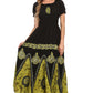 Sakkas Batik Sunshine Peasant Dress