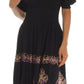 Sakkas Batik Sunshine Peasant Dress