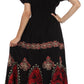 Sakkas Batik Sunshine Peasant Dress