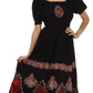 Sakkas Batik Sunshine Peasant Dress