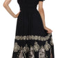 Sakkas Batik Sunshine Peasant Dress