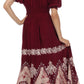 Sakkas Batik Sunshine Peasant Dress