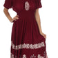 Sakkas Batik Sunshine Peasant Dress