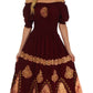 Sakkas Batik Sunshine Peasant Dress