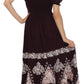 Sakkas Batik Sunshine Peasant Dress