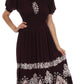 Sakkas Batik Sunshine Peasant Dress