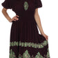 Sakkas Batik Sunshine Peasant Dress