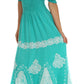 Sakkas Batik Sunshine Peasant Dress