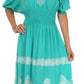 Sakkas Batik Sunshine Peasant Dress