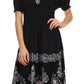 Sakkas Batik Sunshine Peasant Dress