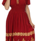 Sakkas Batik Sunshine Peasant Dress