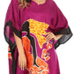 Sakkas Trina Women's Casual Loose Beach Poncho Caftan Dress Cover-up Many Print