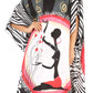 Sakkas Trina Women's Casual Loose Beach Poncho Caftan Dress Cover-up Many Print