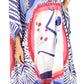 Sakkas Trina Women's Casual Loose Beach Poncho Caftan Dress Cover-up Many Print