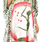 Sakkas Trina Women's Casual Loose Beach Poncho Caftan Dress Cover-up Many Print
