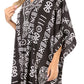 Sakkas Trina Women's Casual Loose Beach Poncho Caftan Dress Cover-up Many Print