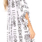 Sakkas Trina Women's Casual Loose Beach Poncho Caftan Dress Cover-up Many Print