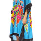 Sakkas Trina Women's Casual Loose Beach Poncho Caftan Dress Cover-up Many Print