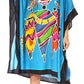 Sakkas Trina Women's Casual Loose Beach Poncho Caftan Dress Cover-up Many Print