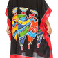 Sakkas Trina Women's Casual Loose Beach Poncho Caftan Dress Cover-up Many Print
