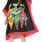 Sakkas Trina Women's Casual Loose Beach Poncho Caftan Dress Cover-up Many Print
