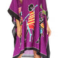 Sakkas Trina Women's Casual Loose Beach Poncho Caftan Dress Cover-up Many Print