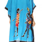 Sakkas Trina Women's Casual Loose Beach Poncho Caftan Dress Cover-up Many Print