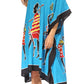 Sakkas Trina Women's Casual Loose Beach Poncho Caftan Dress Cover-up Many Print