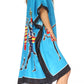 Sakkas Trina Women's Casual Loose Beach Poncho Caftan Dress Cover-up Many Print