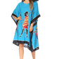 Sakkas Trina Women's Casual Loose Beach Poncho Caftan Dress Cover-up Many Print