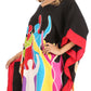 Sakkas Trina Women's Casual Loose Beach Poncho Caftan Dress Cover-up Many Print